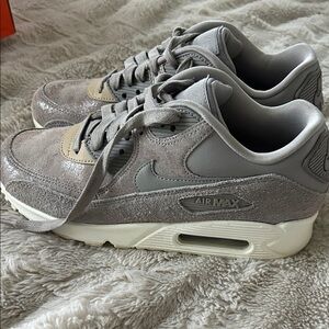 Nike Air Max Women's Sneakers - Gray and Cream